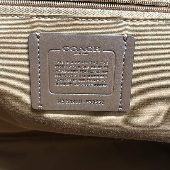 COACH Charlie Pebbled Leather Medium Backpack - Picture 5 of 6